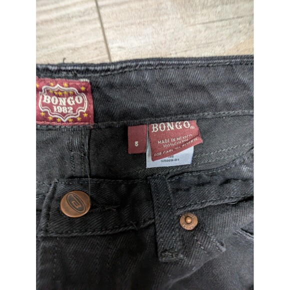 Bongo Jeans Women's 6 Black Flare Leg 32" Inseam Tall Long - Picture 4 of 6